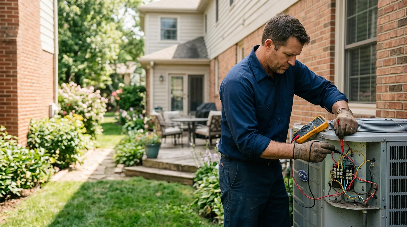 HVAC technician working near Franklinville, NJ